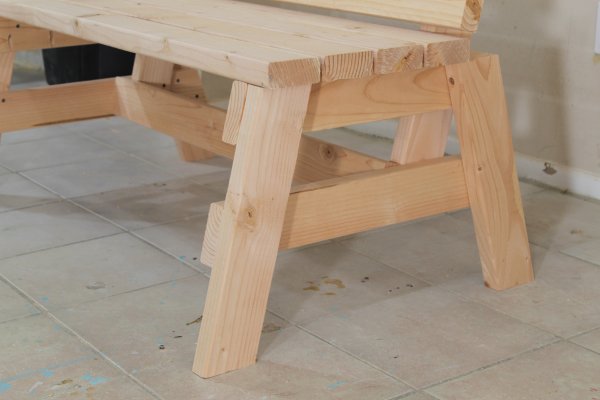 How To Build A Comfortable 2×4 Bench And Side Table  Jays Custom 