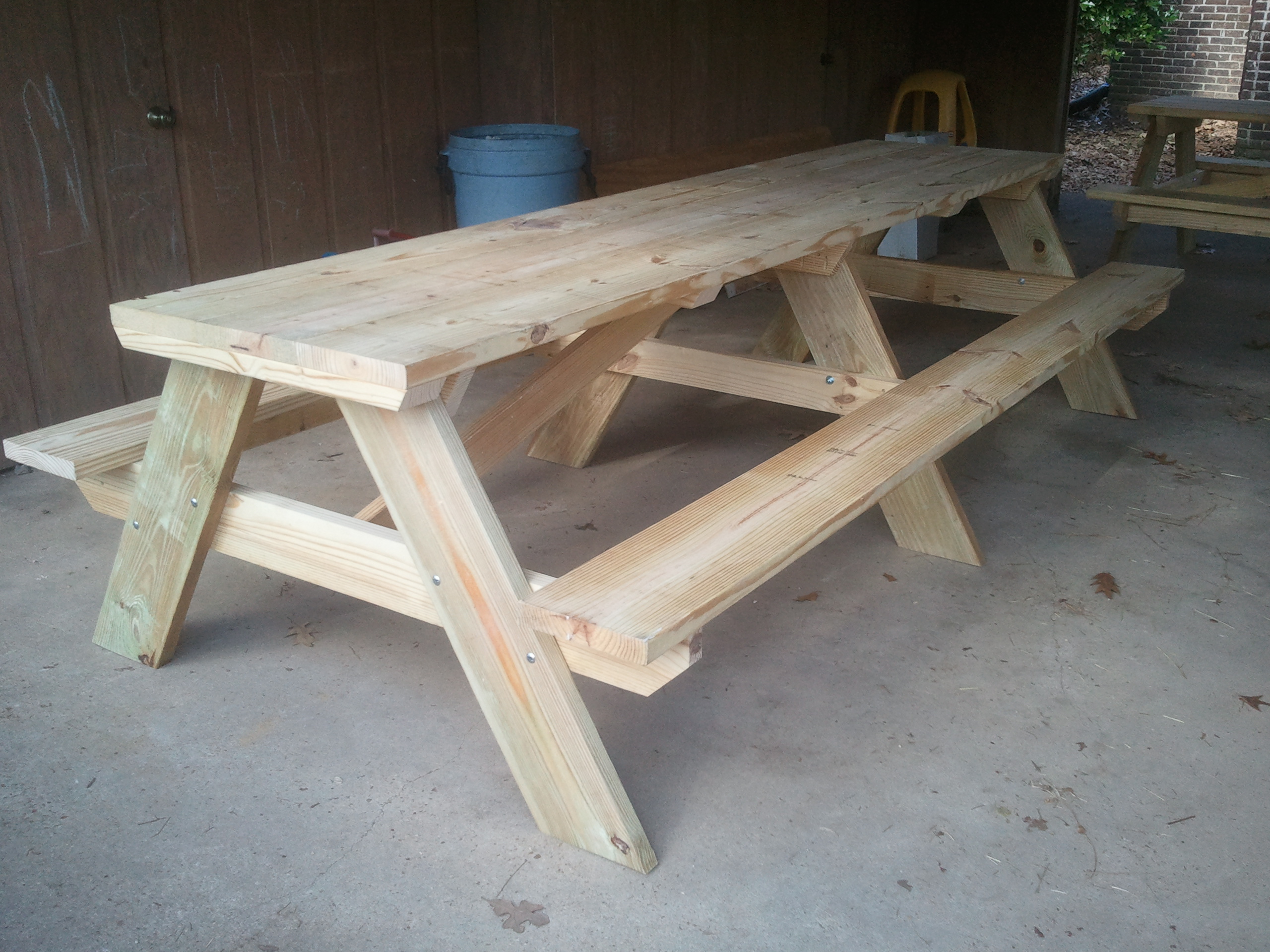 Log Picnic Table Kits Log Picnic Table Kits