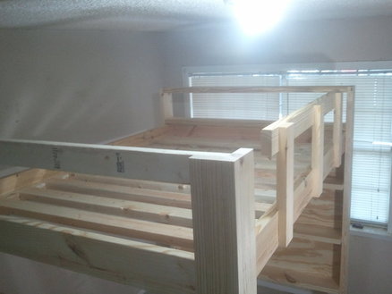 How To Build A Full Size Loft Bed, Diy Full Size Loft Bed With Stairs Plans