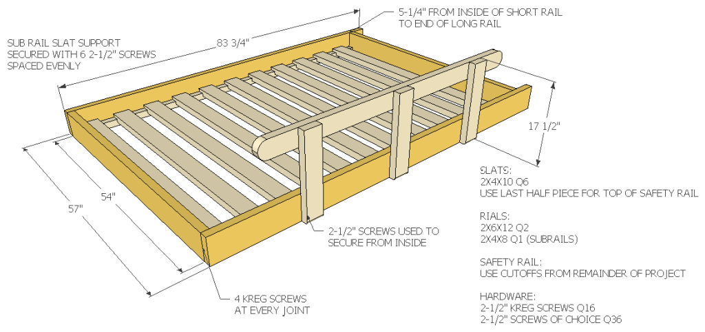 How To Build A Full Size Loft Bed, How To Make A Full Size Loft Bed With Stairs