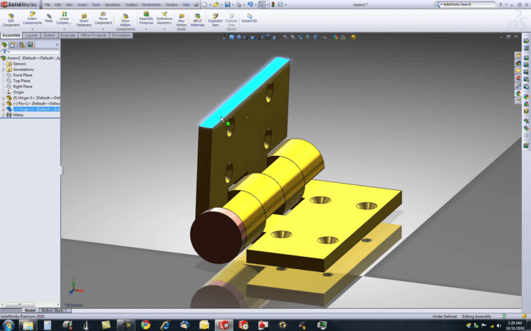 SolidWorks: Make a Working Hinge | Jays Custom Creations