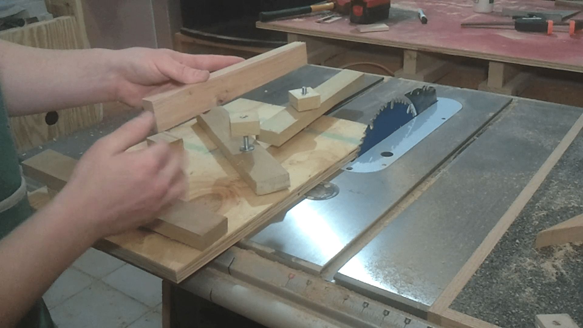 Jointing Small Stock On The Table Saw