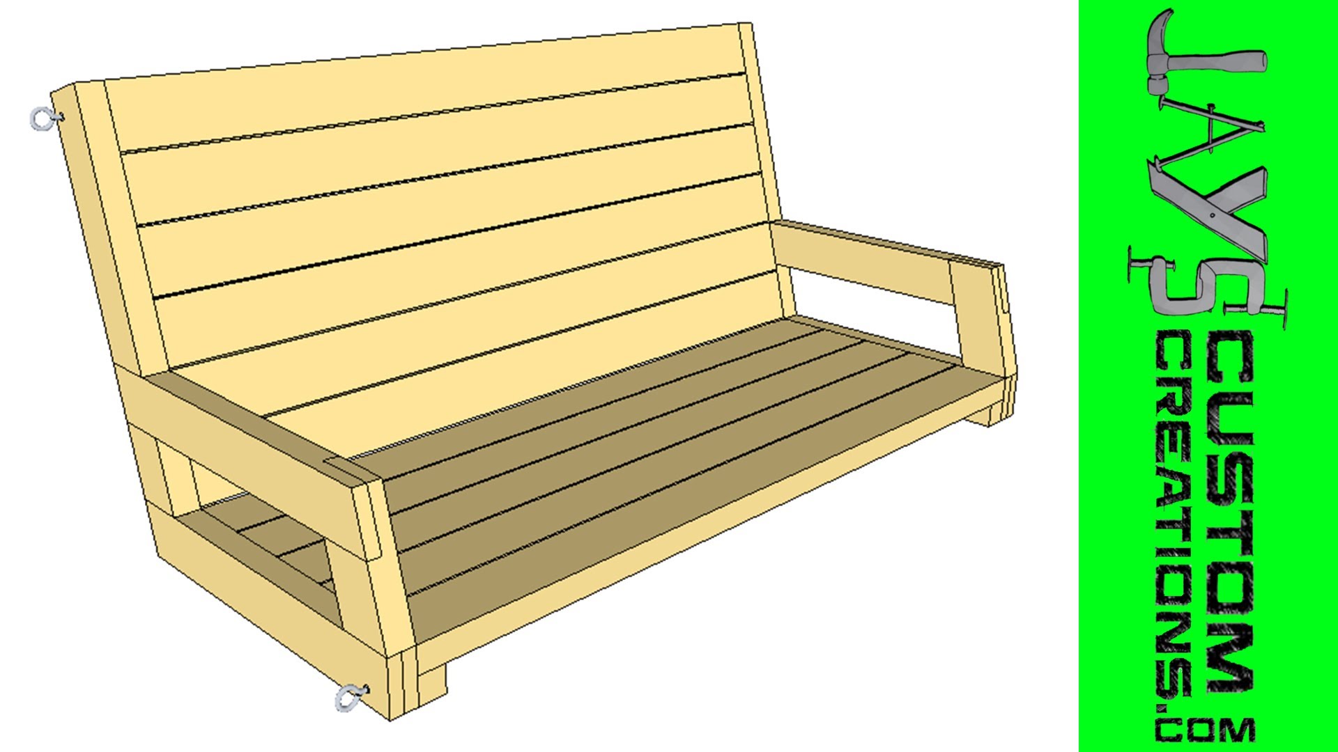 SketchUp: 2×4 Porch Swing