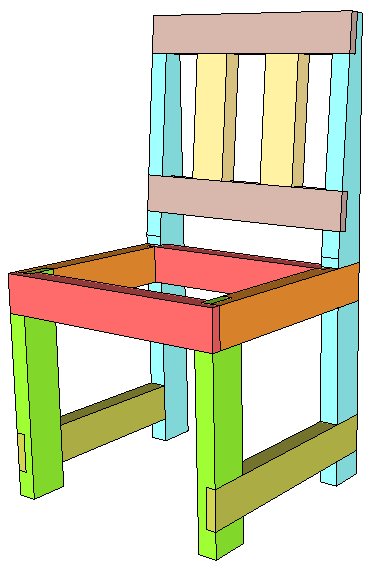 half lap 2x4 chair