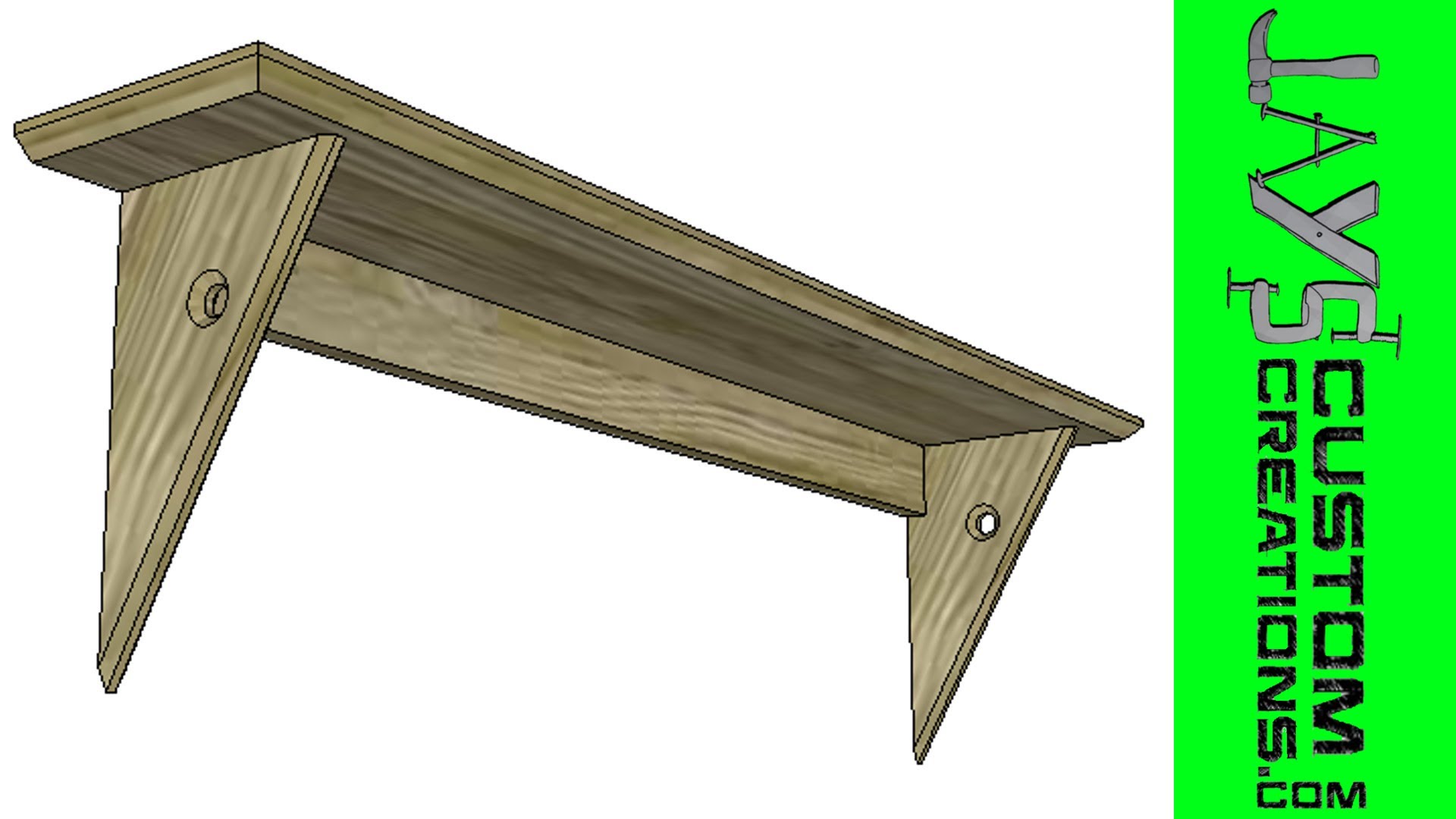 SketchUp: Curtain Rod Shelf
