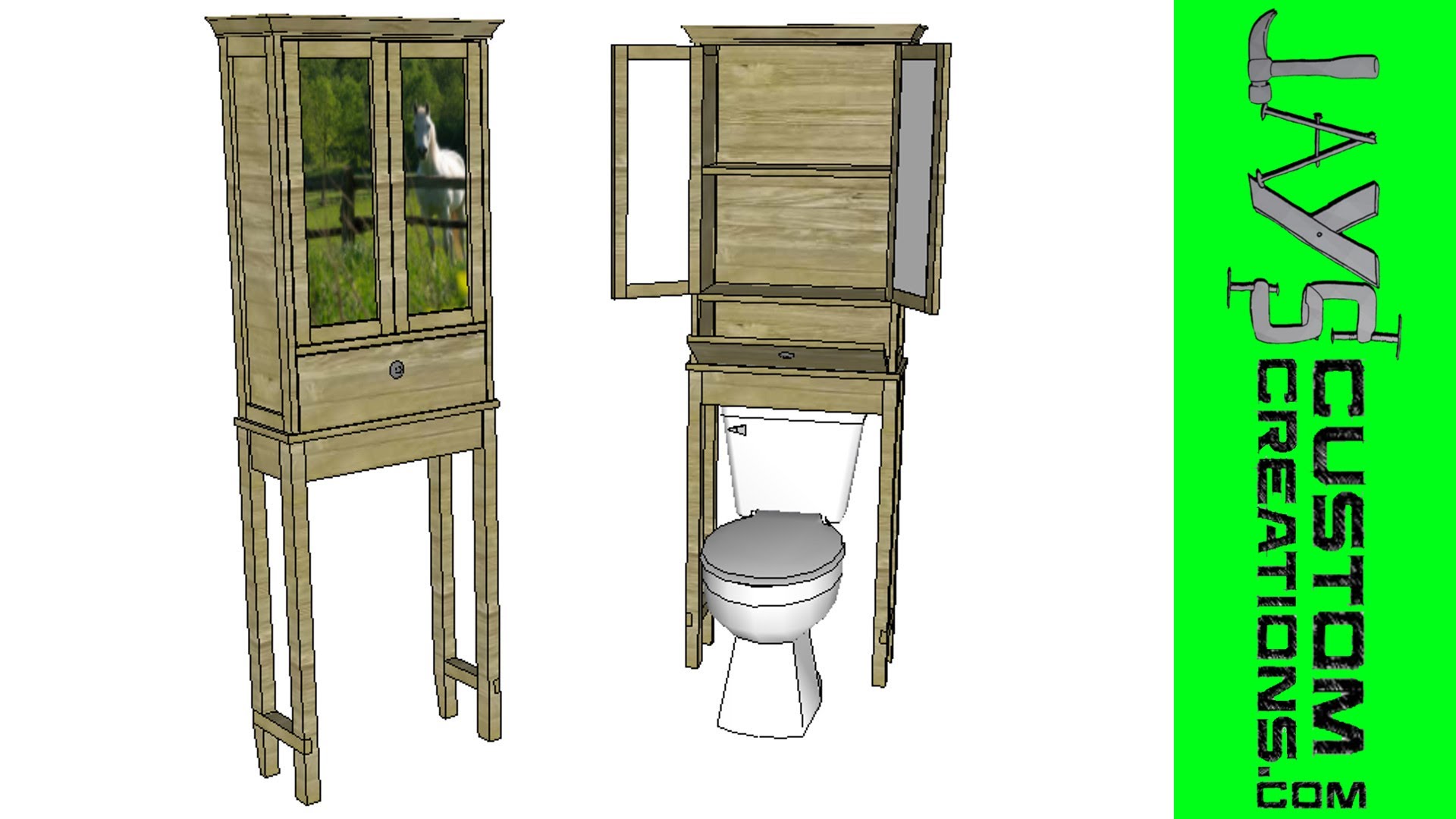 SketchUp: Toilet Cabinet