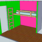 twin loft bed  (6)
