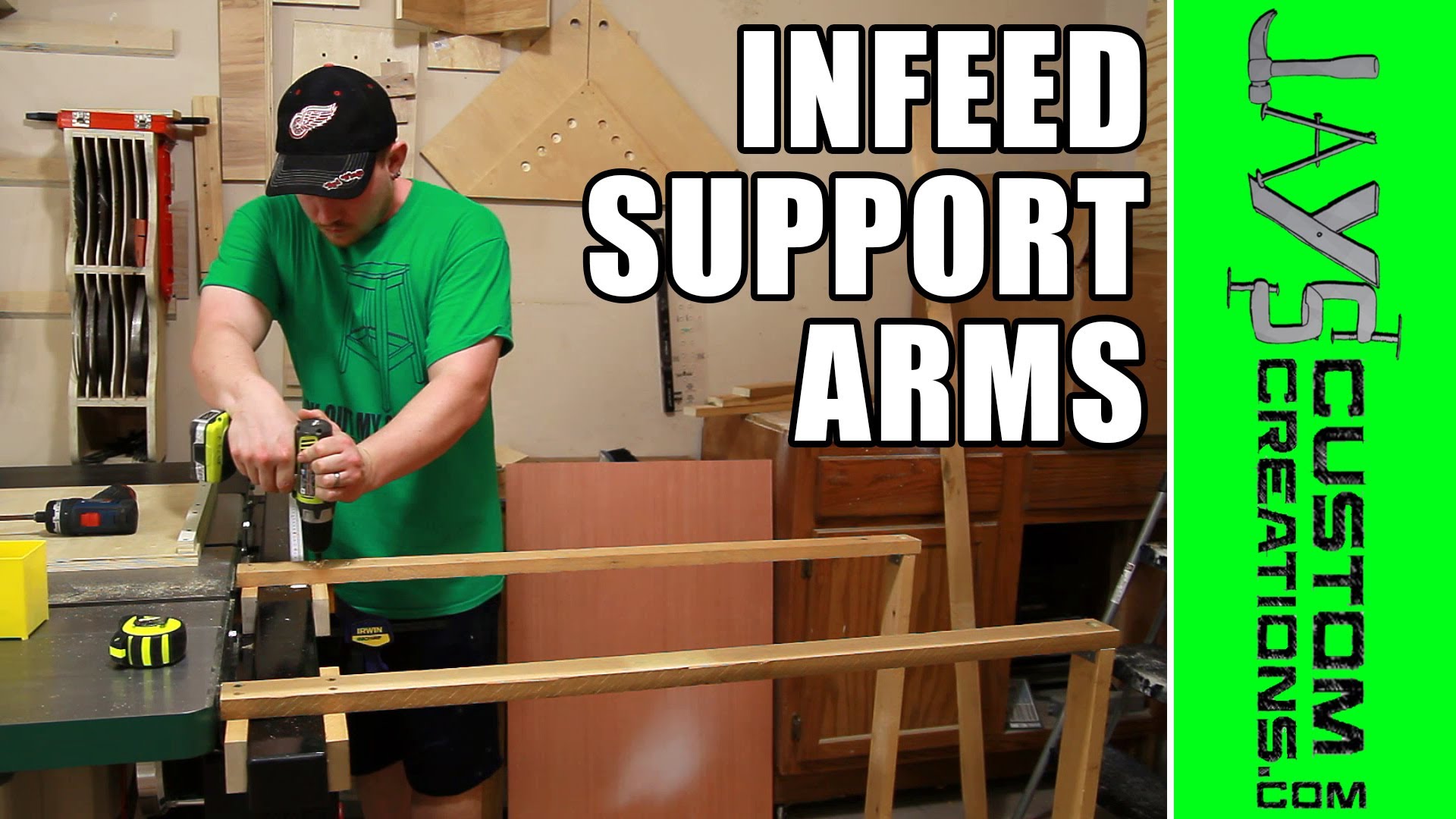 Table Saw Infeed Support Arms