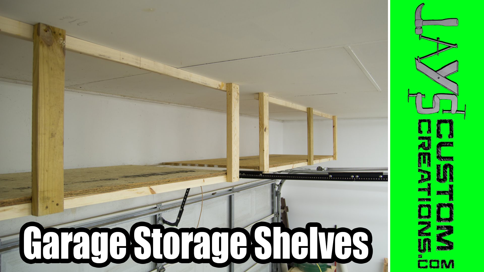 Adding Storage Above The Garage Door, Garage Door Storage Diy