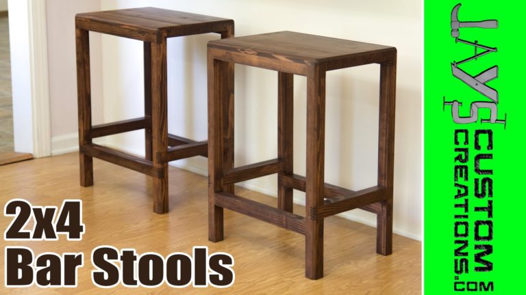 How To Make A Half Lap Bar Stool From 2x4s