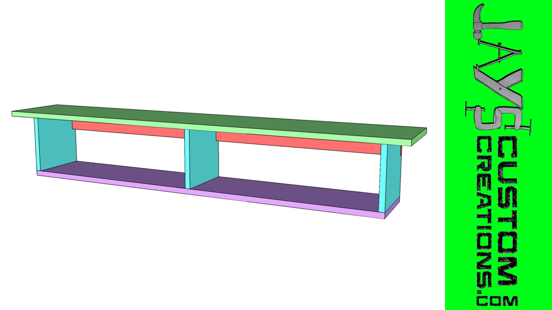 SketchUp: An Exercise In Visualization – Table Saw Clutter Shelf
