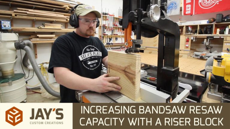 Increasing Bandsaw Resaw Capacity With A Riser Block