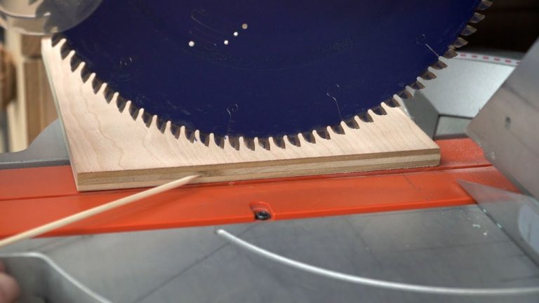 Better Cuts at a Sliding Miter Saw – #WoodworkingQuickTip