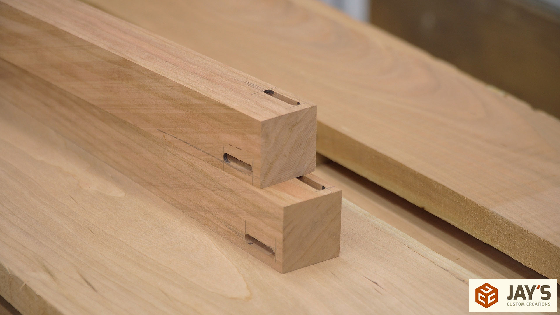 Easy Mortise and Tenon Joints – Vanity/Desk/Dartboard Cabinet Part 2 ...