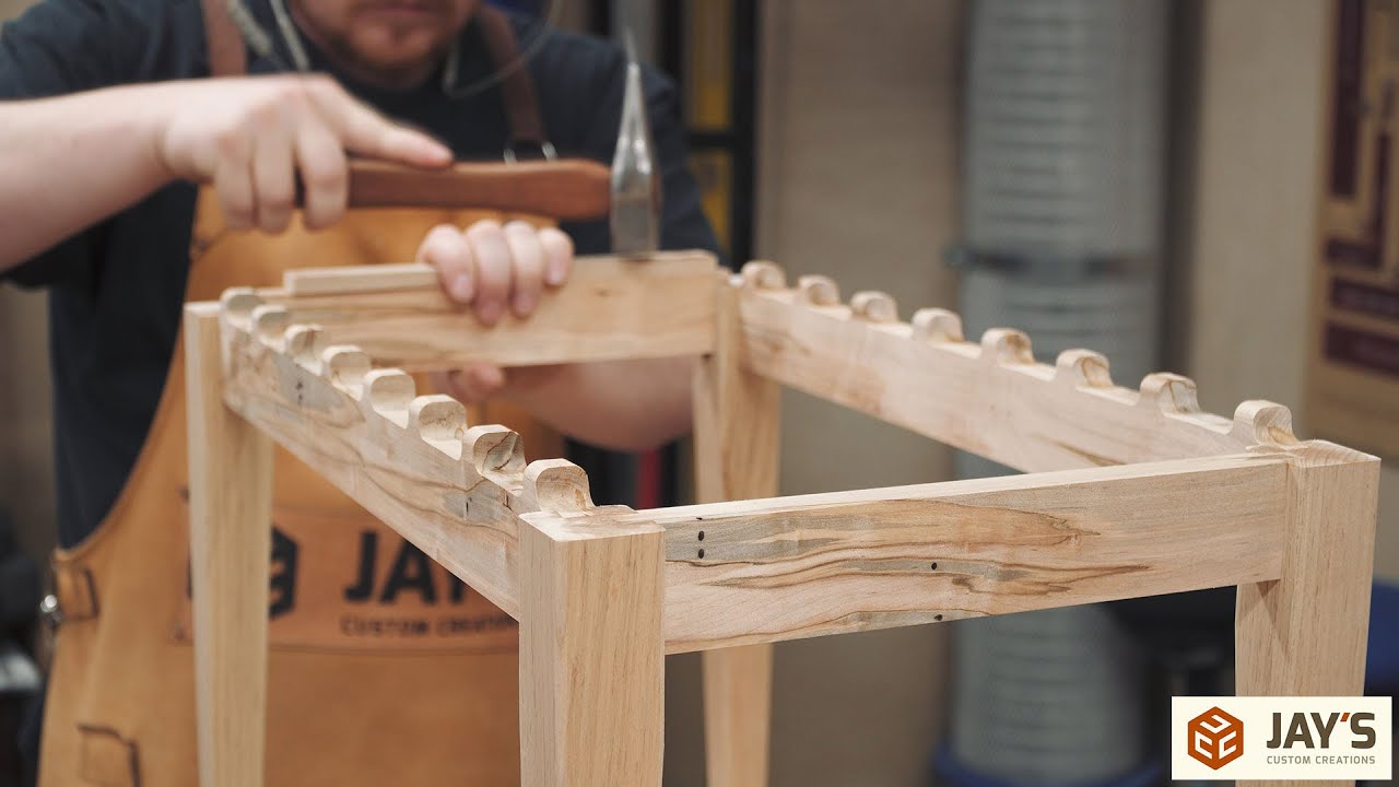 Sliding Dovetail Sofa Table Bench