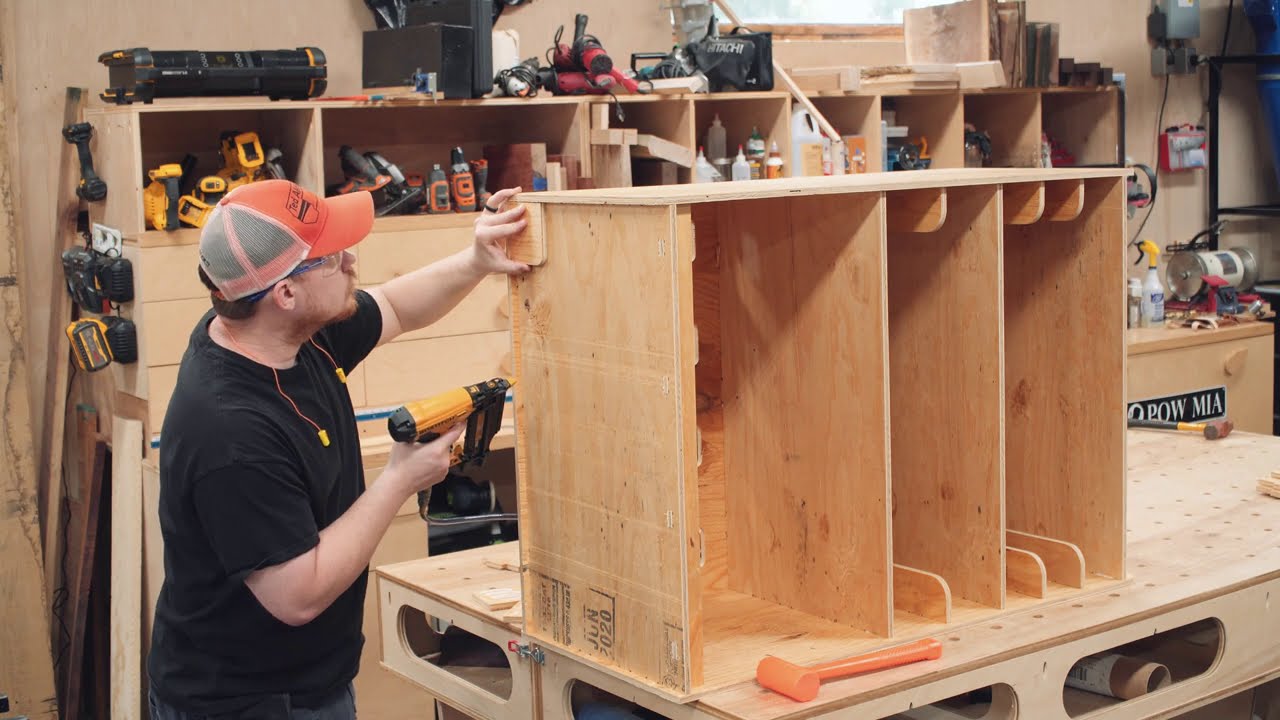 Plywood Computer or Laptop Cart