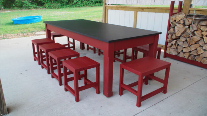 Half Lap Stools – Tips for precise table saw half laps