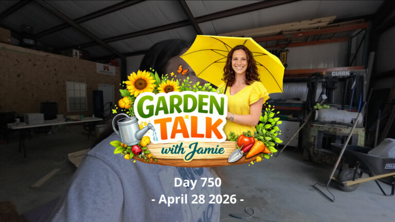 Day 750 – Garden Talk with Jamie and Flash Flooding